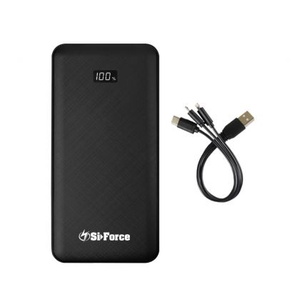 SiForce Power Bank + 3-in-1 USB Cable