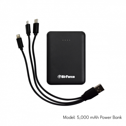 SiForce Power Bank + 3-in-1 USB Cable