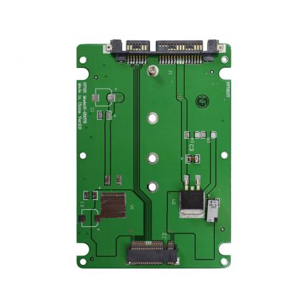 2.5 Inch Form-Factor SATA III M.2 B-Key to Full-Size SATA Data and Power Adapter